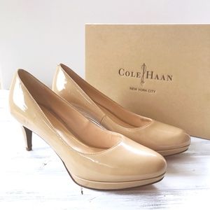 Cole Haan Nike Air Nude Patent Chelsea Low Pump