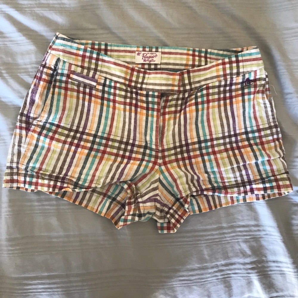Penguin linen shorts