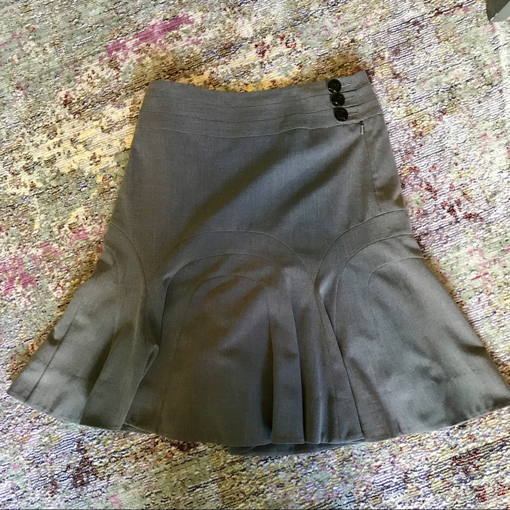 Anthropologie Elevenses Gray Skirt