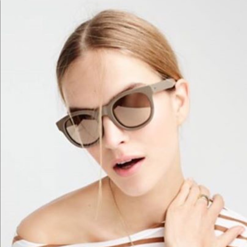 BNWT J.Crew tan mirrored sunglasses