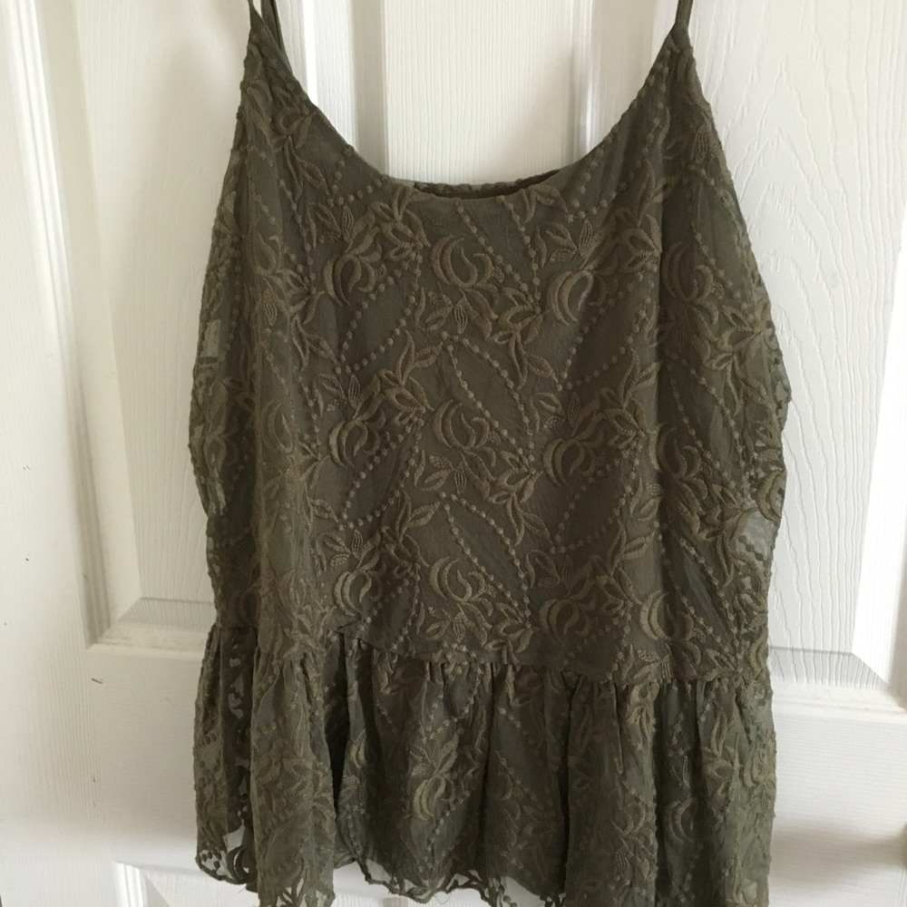 Olive green Jessica Simpson top