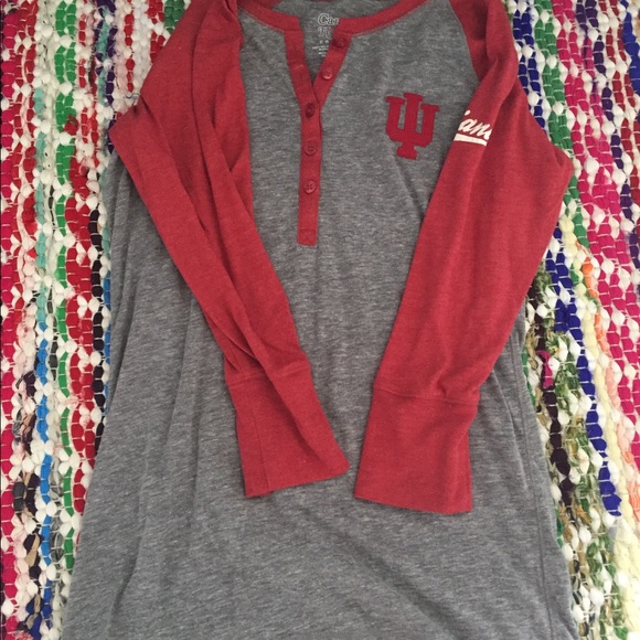 Indiana University quarter sleeve shirt - Picture 2 of 2