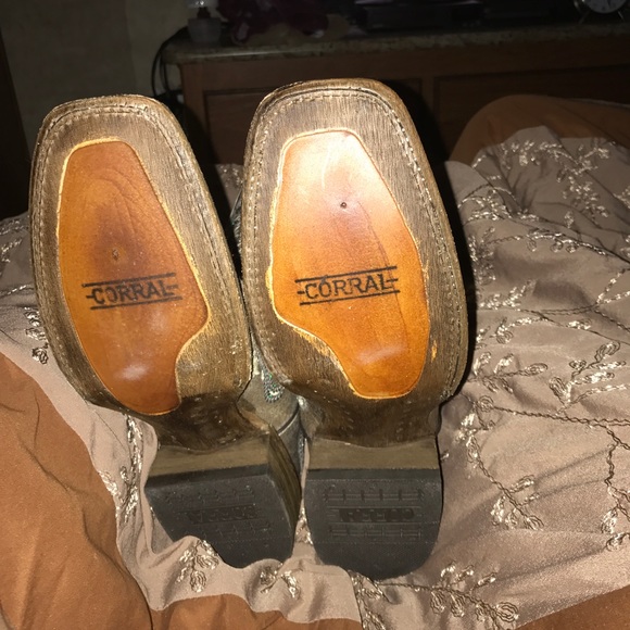 BLING corral sequin square toe boots - Picture 3 of 4