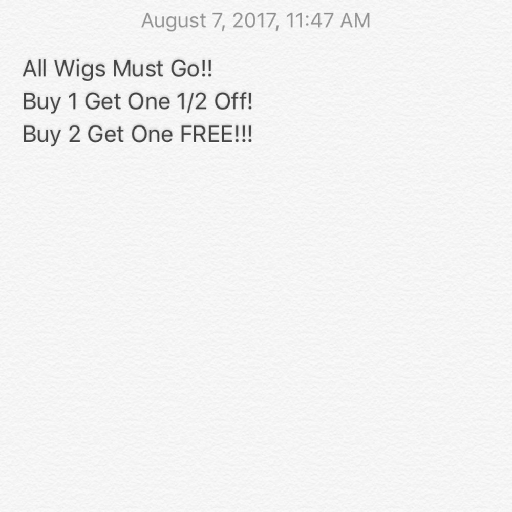 Wigs!