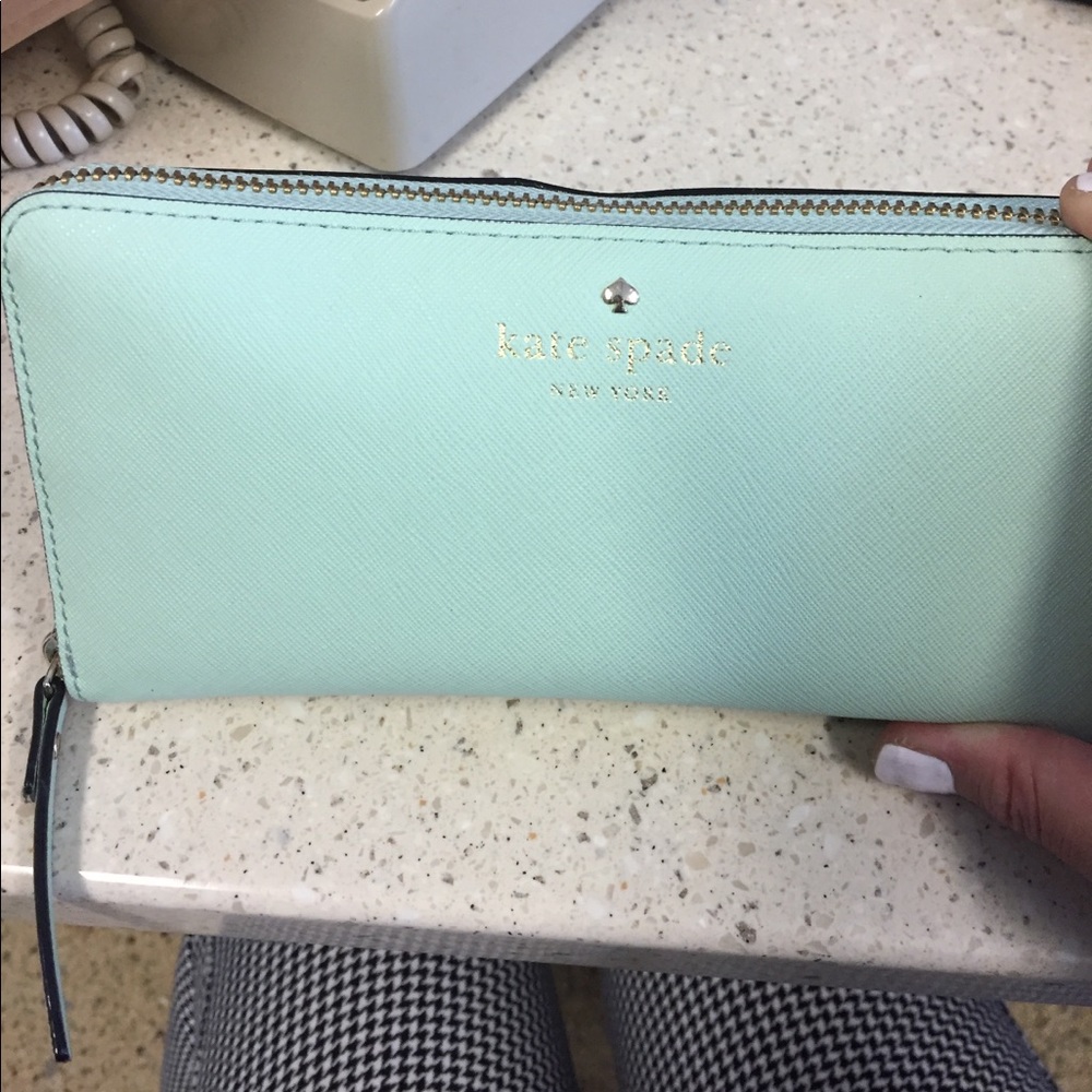 Kate spade mint green wallet