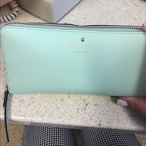 Kate spade mint green wallet