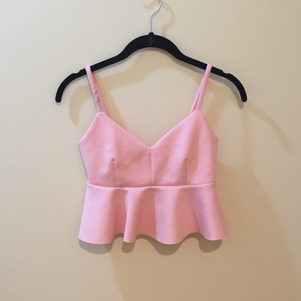 PINK TOBI CROP TOP TANK TOP