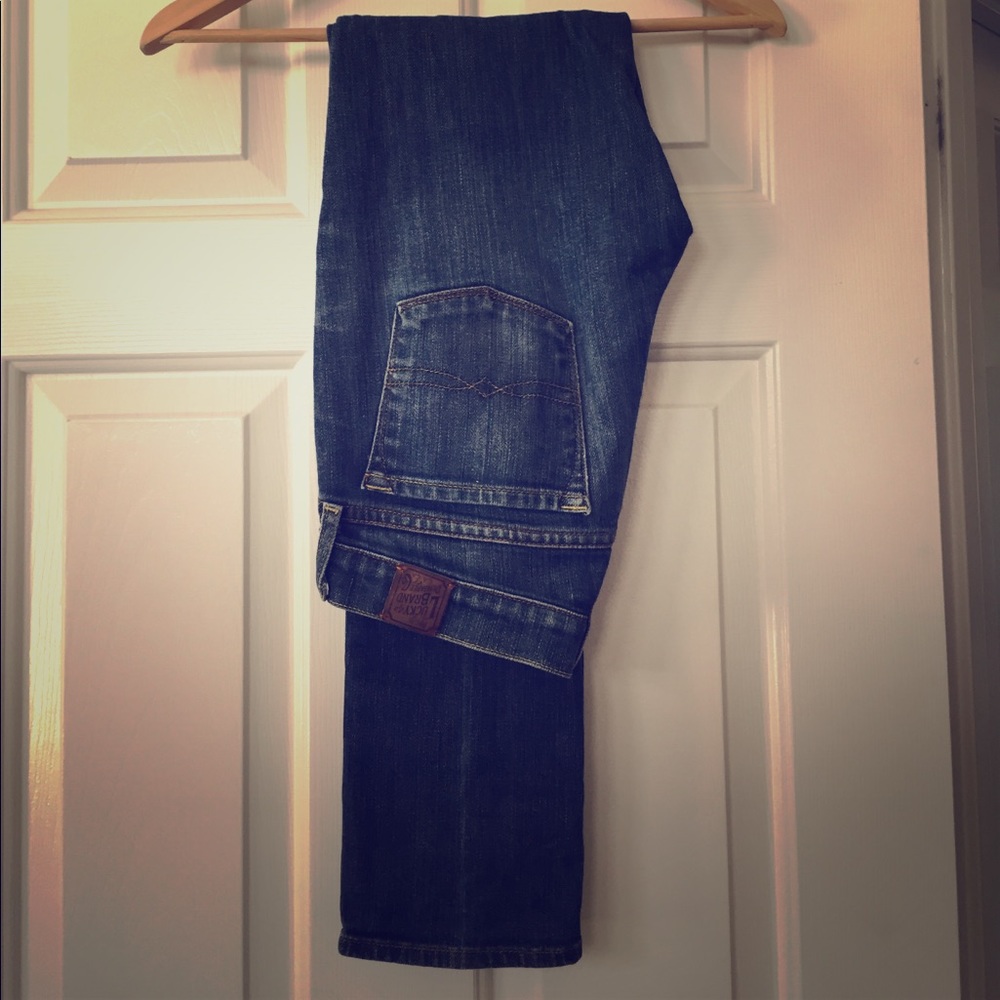 Lucky Brand Dark Denim Mia Skinny Jeans Size 2
