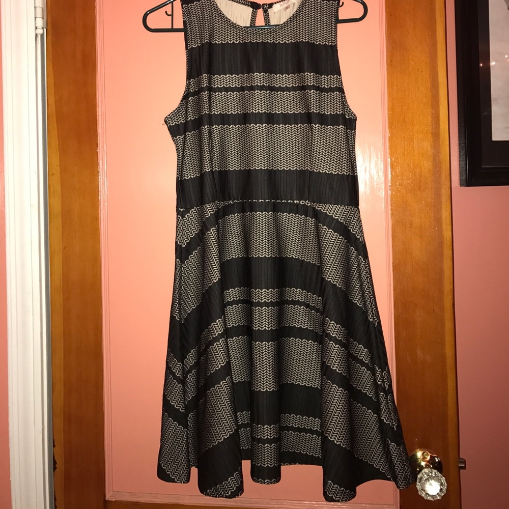 Black and gold dress