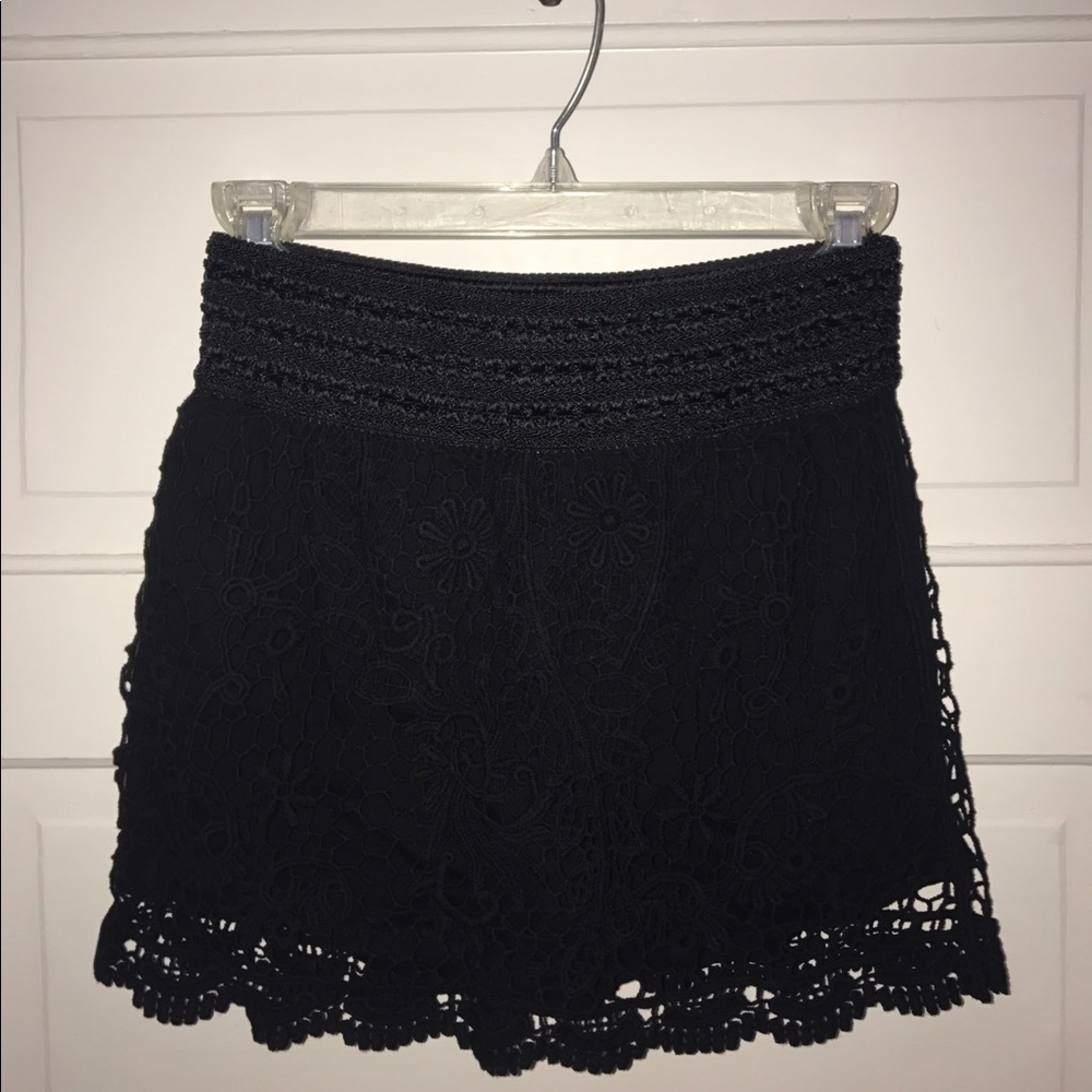 Black Topshop Lace Skirt