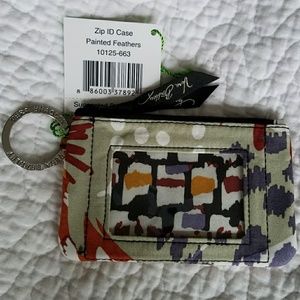 **SOLD** Zip ID Case Painted Feathers Vera Bradley