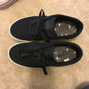 Brand New Vans! All Black and Cream :) Size 8
