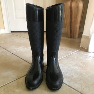 Gucci Monogrammed Rain boots