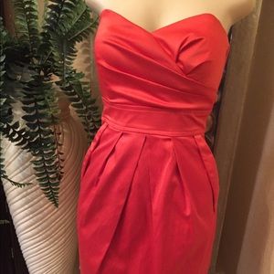 Teeze Me Orange Sz 9 Mini Dress With Pockets