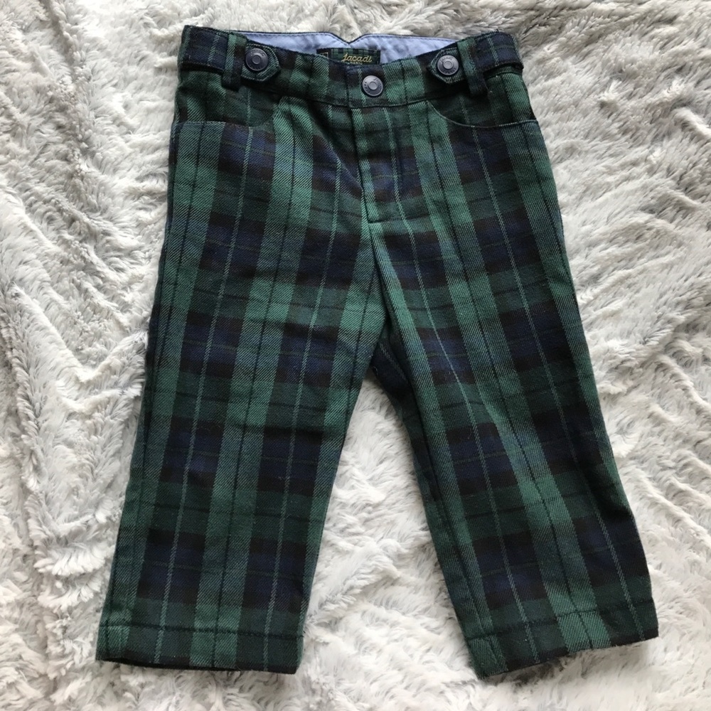 Jacadi 12 month plaid pants