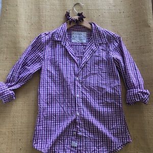 Frank and Eileen gingham blouse
