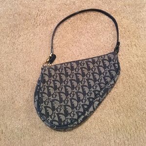 Authentic Dior Shoulder Bag - Denim Blue