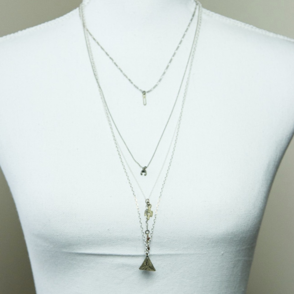 Multi layer Charm Necklace