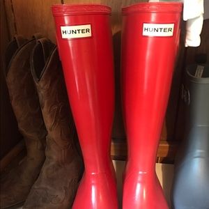 Red Hunter Boots