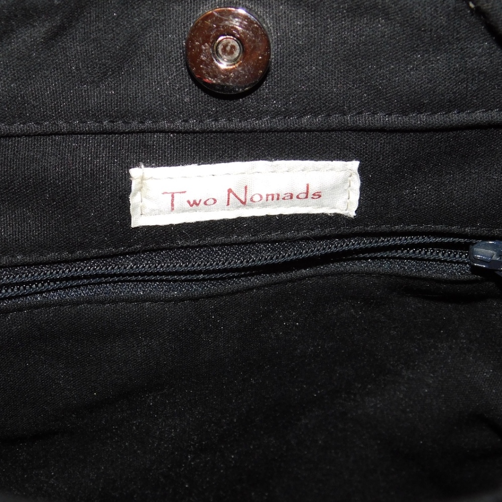 Two Nomads Multi-Color Mixed Fabric Shoulder Bag - image 8