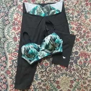 PINK Palm Matching Workout Set 🌴🌴🏝️