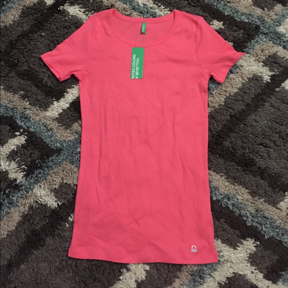 Short sleeve coral shirt