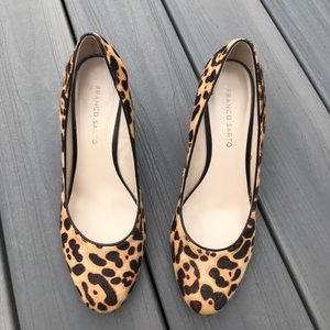 Franco Sarto Faux Fur Wedges