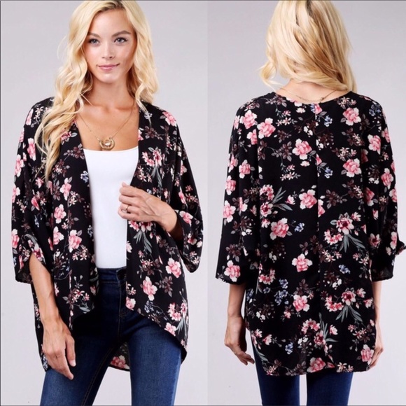 The Chic Petunia Sweaters - Floral kimono. This wknd only. Get it for $30