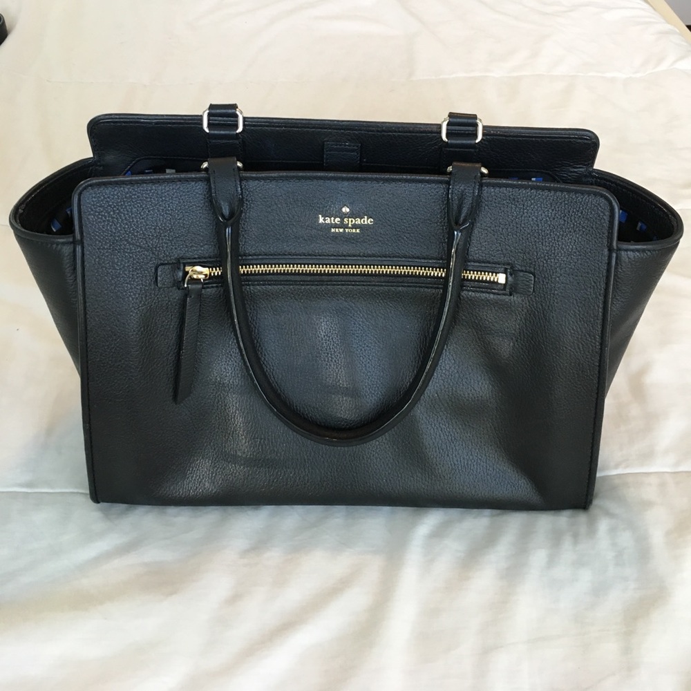 Large black Kate Spade shoulder bag *like new*