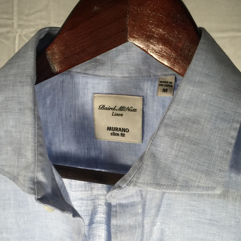 Murano, Linen, Long Sleeve, Button Down Shirt SZ M