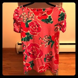 Lilly Pulitzer Floral Boatneck Tee - Size Small