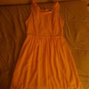 Short, pink sequin dress