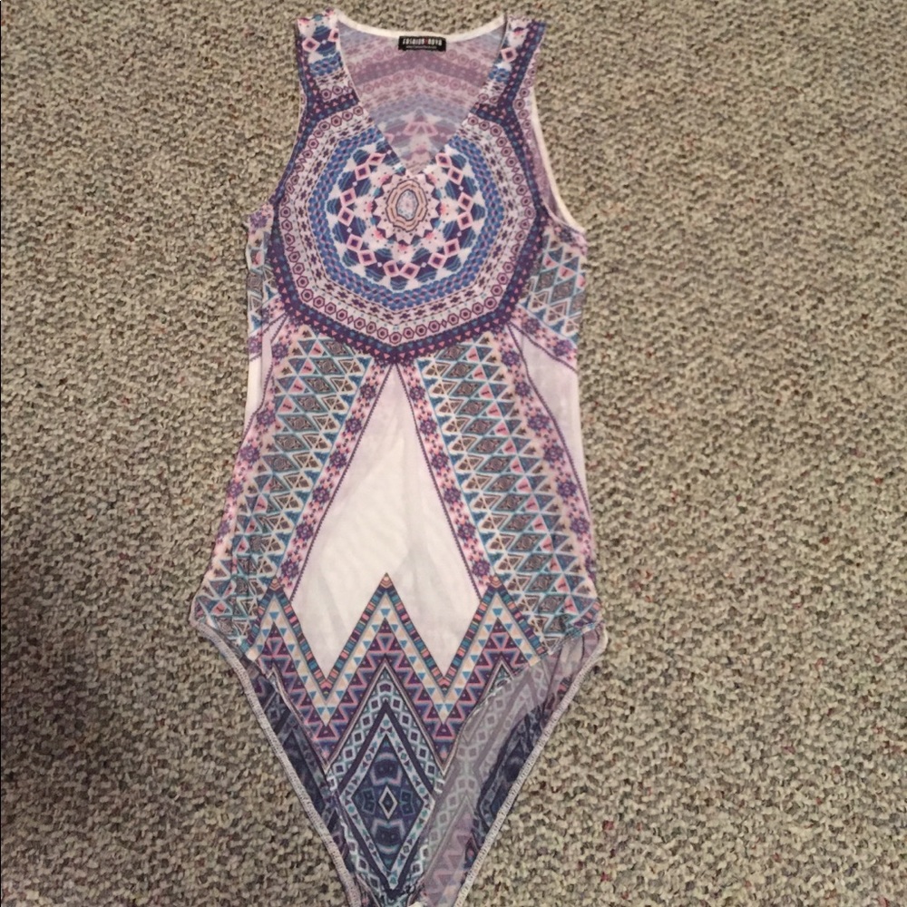 Fashion Nova patterned bodysuit