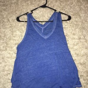Free People Blue Tank Top