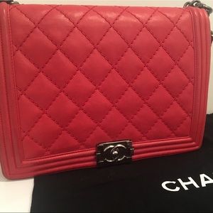 Chanel Red Large Boy Bag MSRP $5200