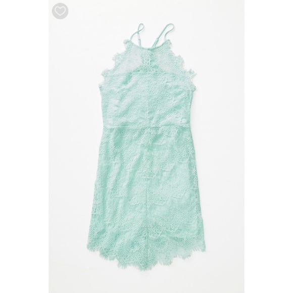 Free People Lace Slip Dress Mint - Picture 5 of 5
