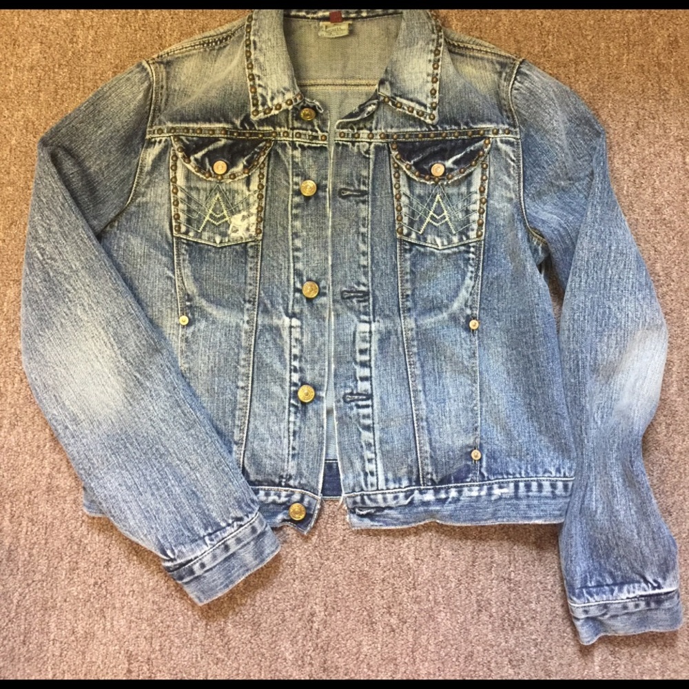 7 For All Mankind RARE studded jean jacket