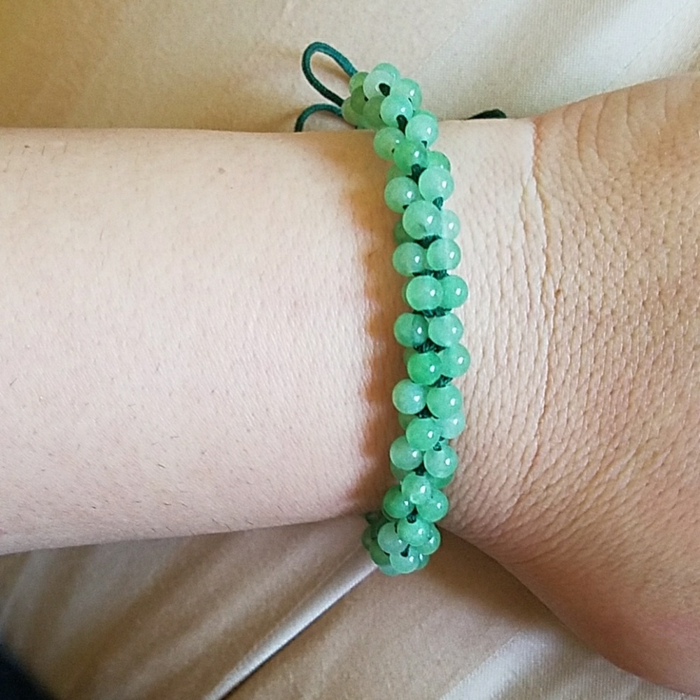Jade adjustable bracelet