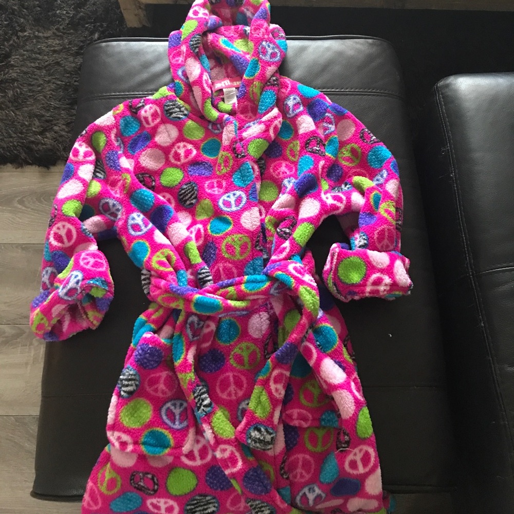 Girls fleece robe