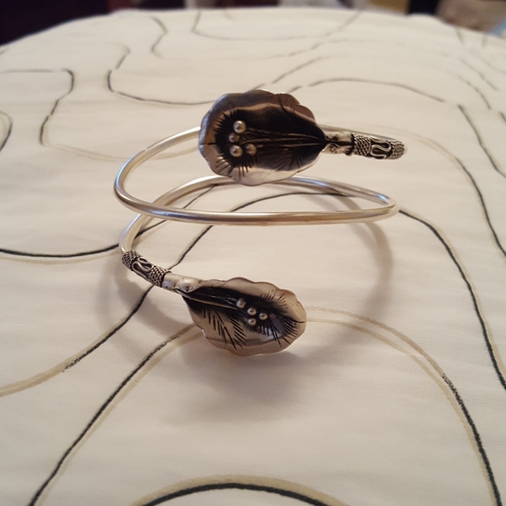 Southern Chinese Silver Upper Arm Cuff