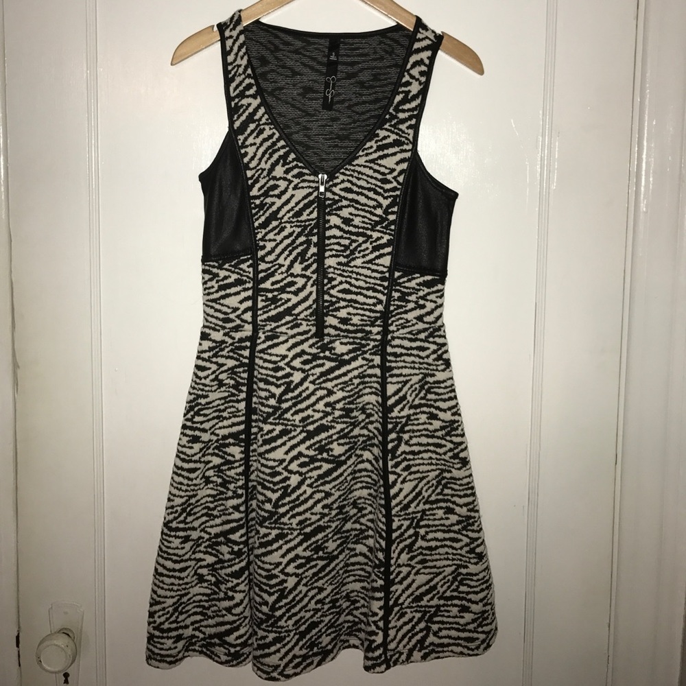 Zebra patterned dress