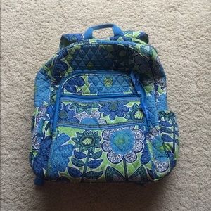 Green and blue Vera Bradley backpack