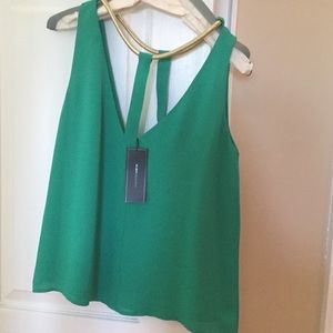 Bright green BCBG top