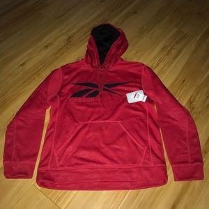 Reebok: Red Pullover Hoodie - New
