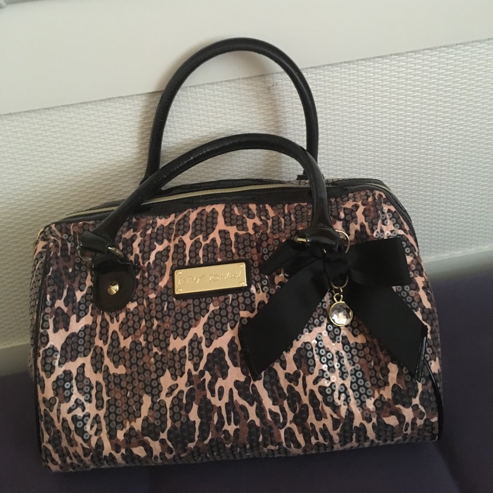 Betsey Johnson Leopard Print Handbag