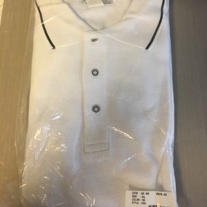Men's 3x white polo shirt - new