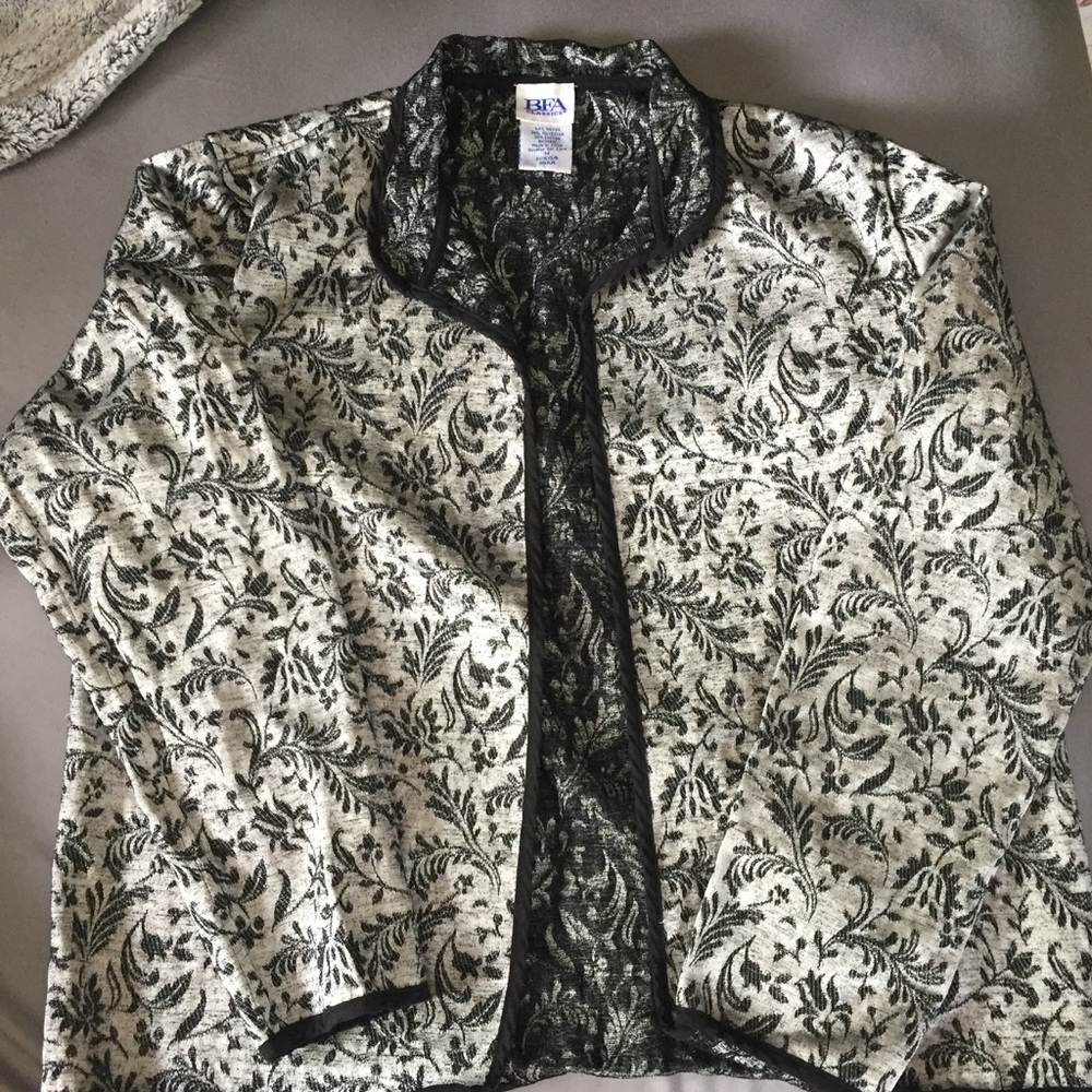 Black/Grey blazer dress jacket