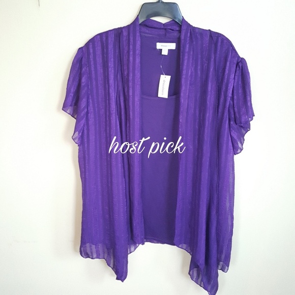 Dress Barn Tops - Dressbarn || cardi + tank