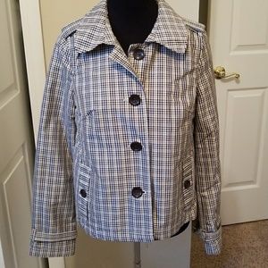 Merona Plaid check Jacket Size M