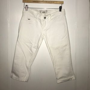 White Hollister Capris